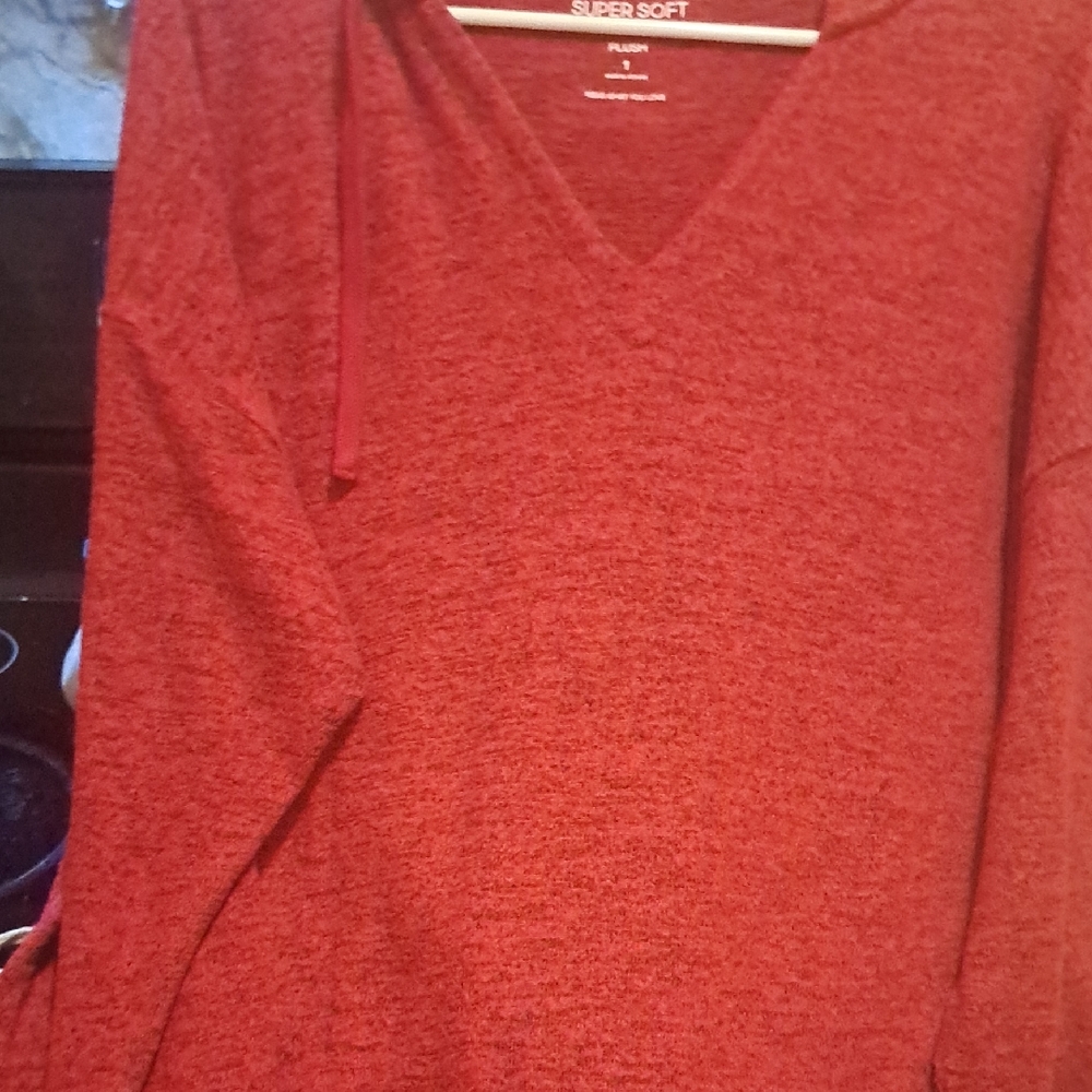 Torrid Super Soft Plush Top in Rich Red